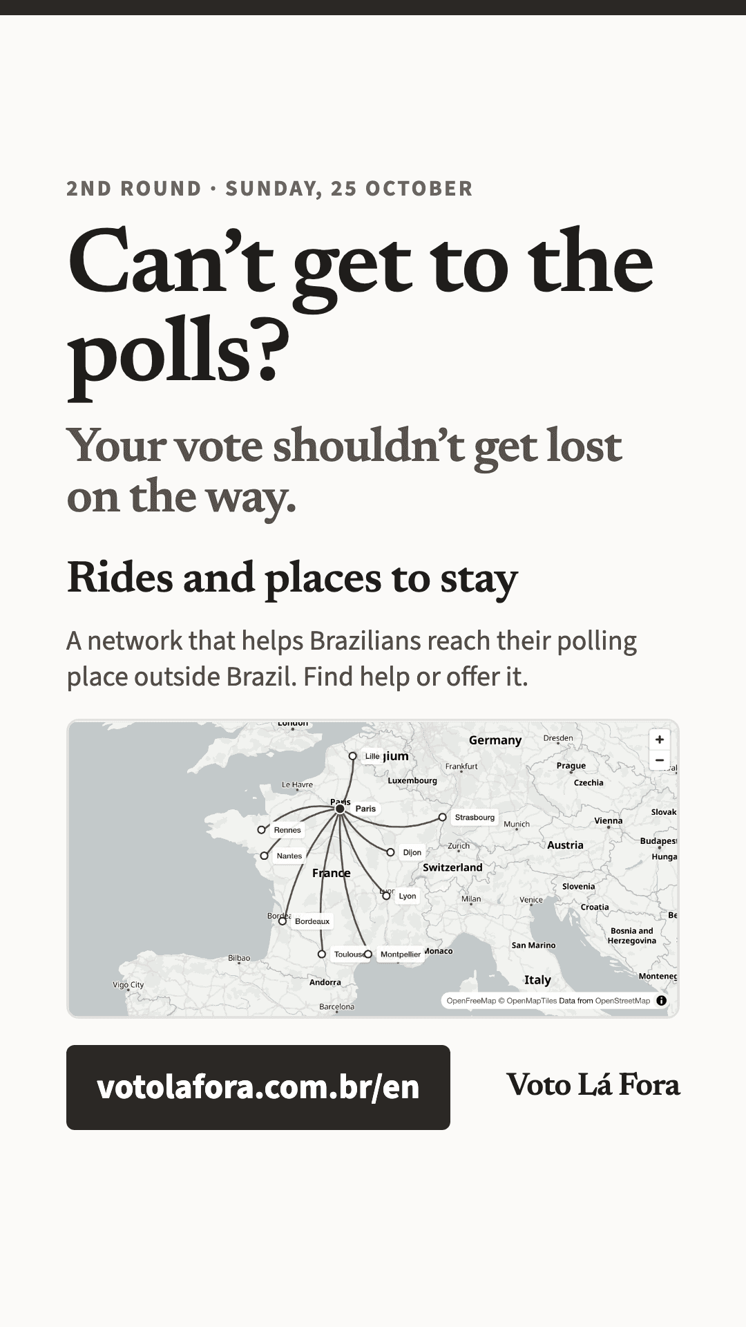 Story image: Can't get to the polls? Rides and places to stay.